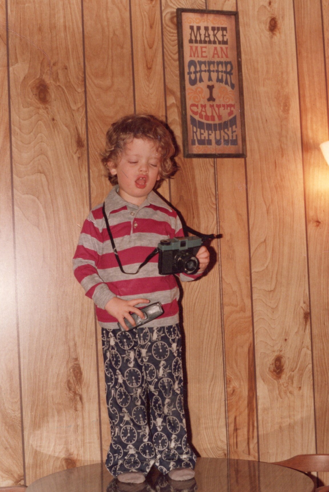 Young Victor already holding a camera